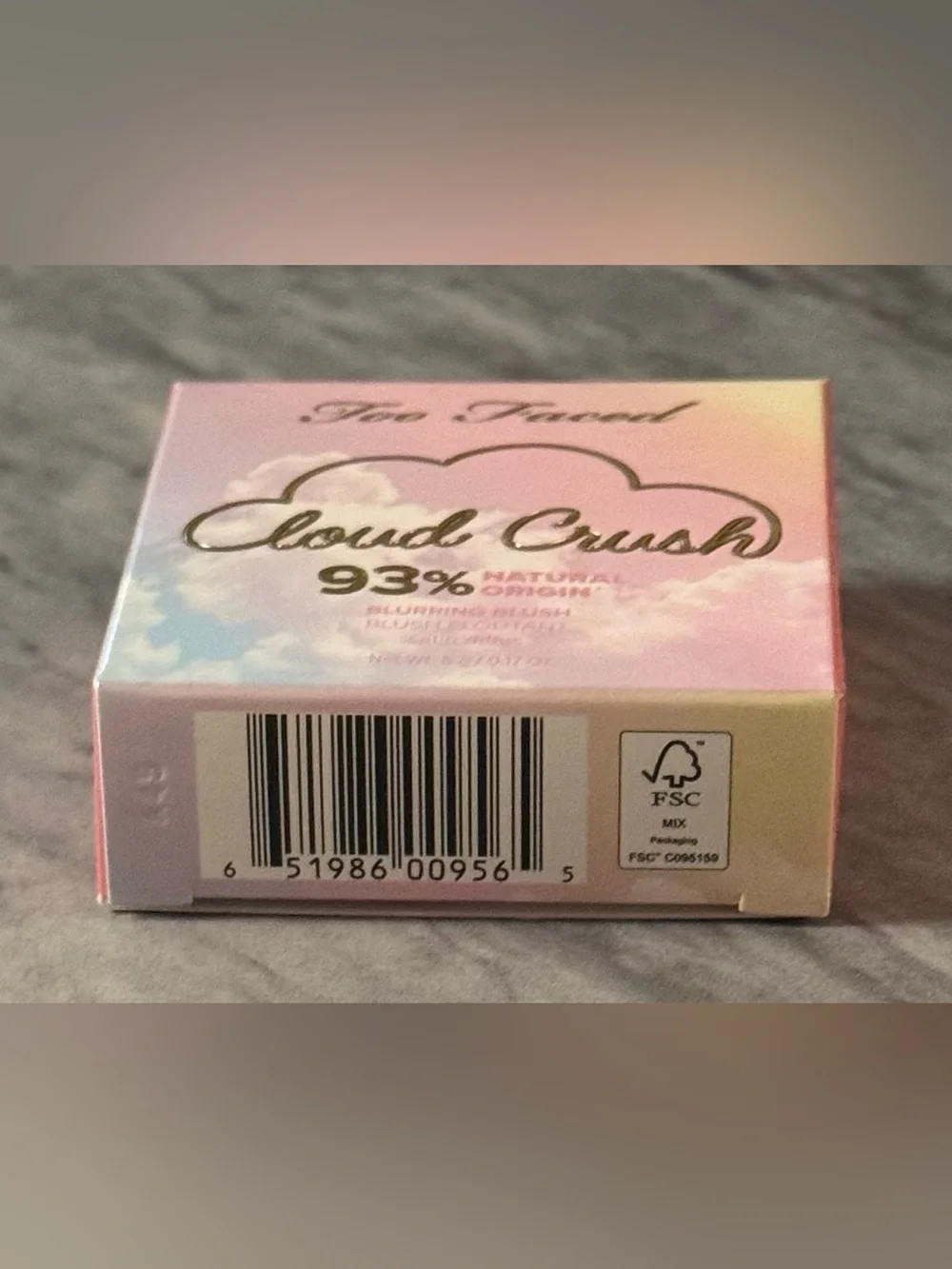 Too Faced Cloud Crush Blurring Blush Golden Hour Satin Peach Pink - New In Box